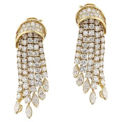 Fred Paris Diamond Dangling Earrings, 18k 