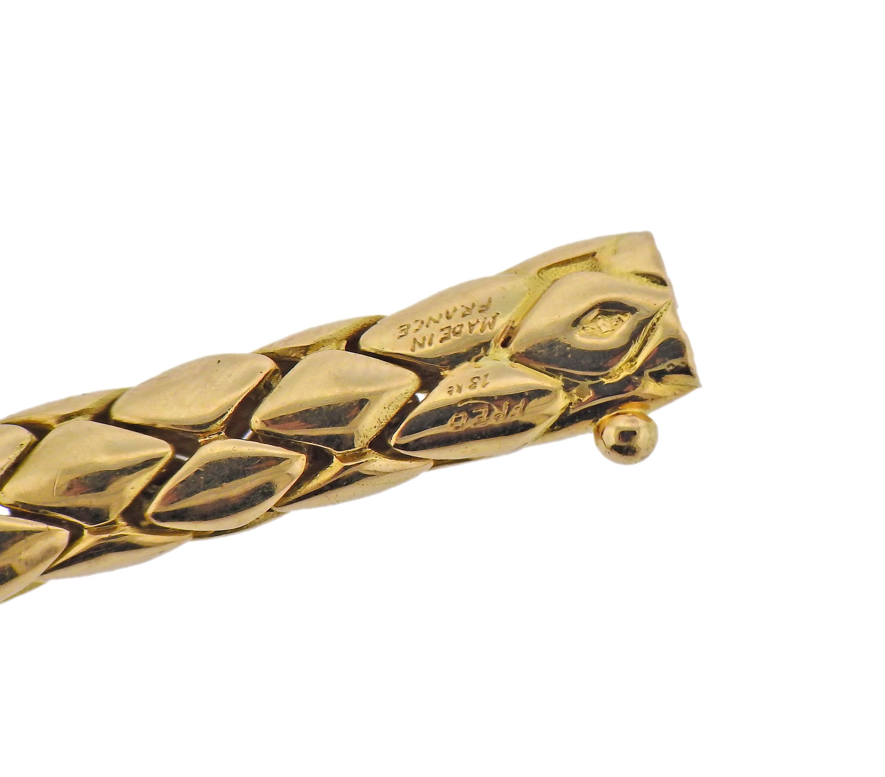 Fred Paris Diamant-Gold-Halskette im Zustand „Hervorragend“ im Angebot in New York, NY