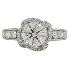  Fred Paris diamond Halo Engagement Ring