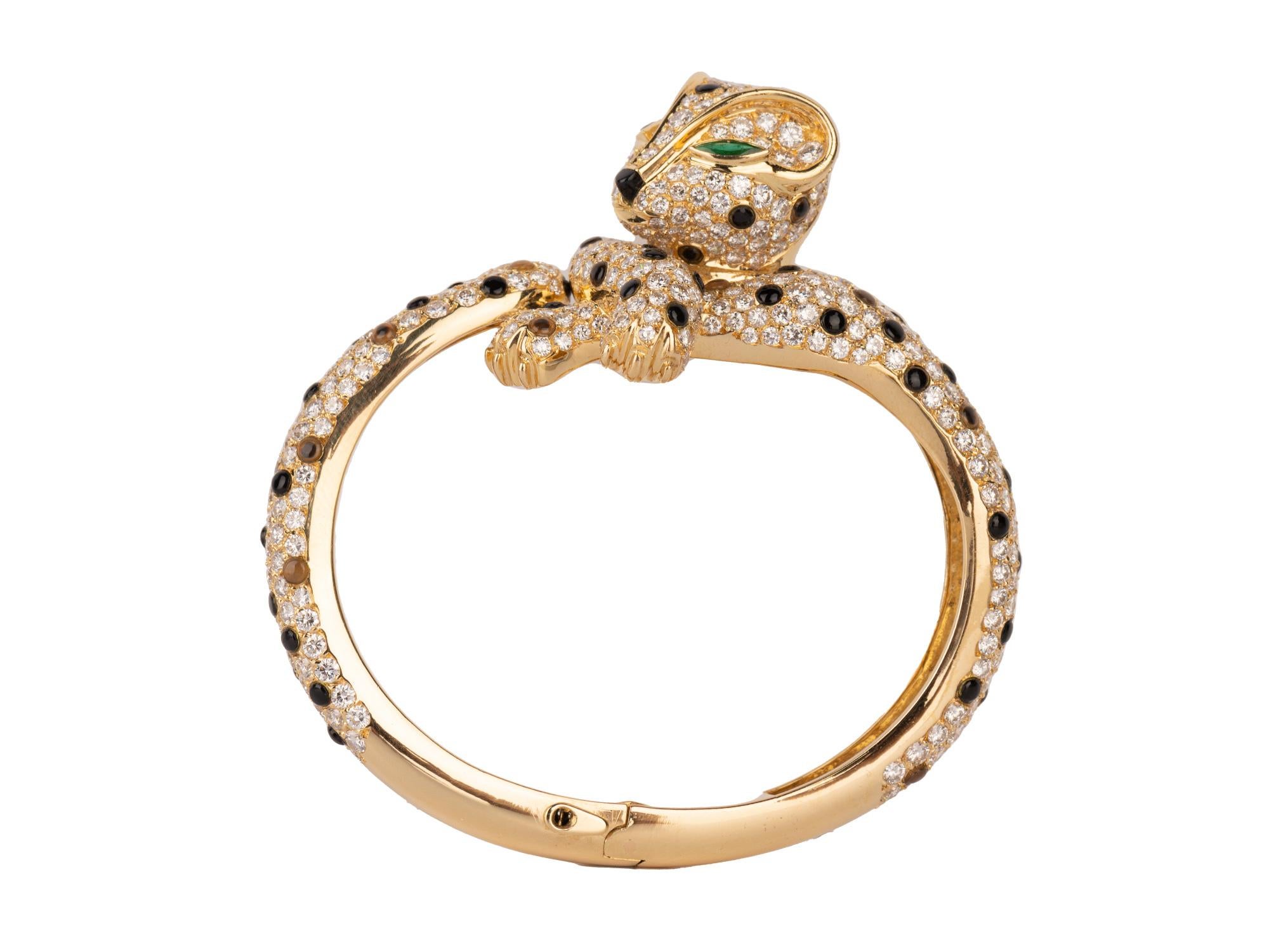 Fred Paris Bracelet léopard en diamants Bon état - En vente à San Antonio, TX