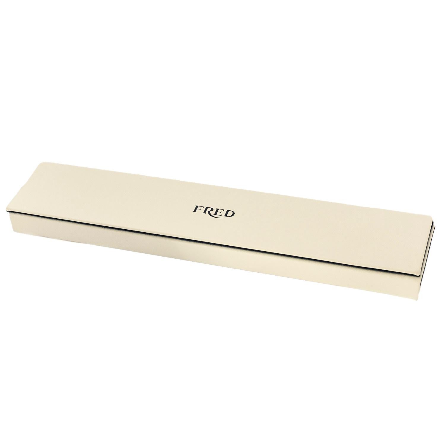 FRED PARIS - Force 10 bracelet in white gold and black diamonds 6