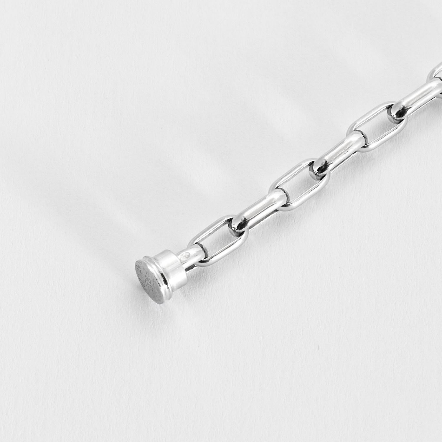 FRED PARIS - Force 10 bracelet in white gold and black diamonds 1