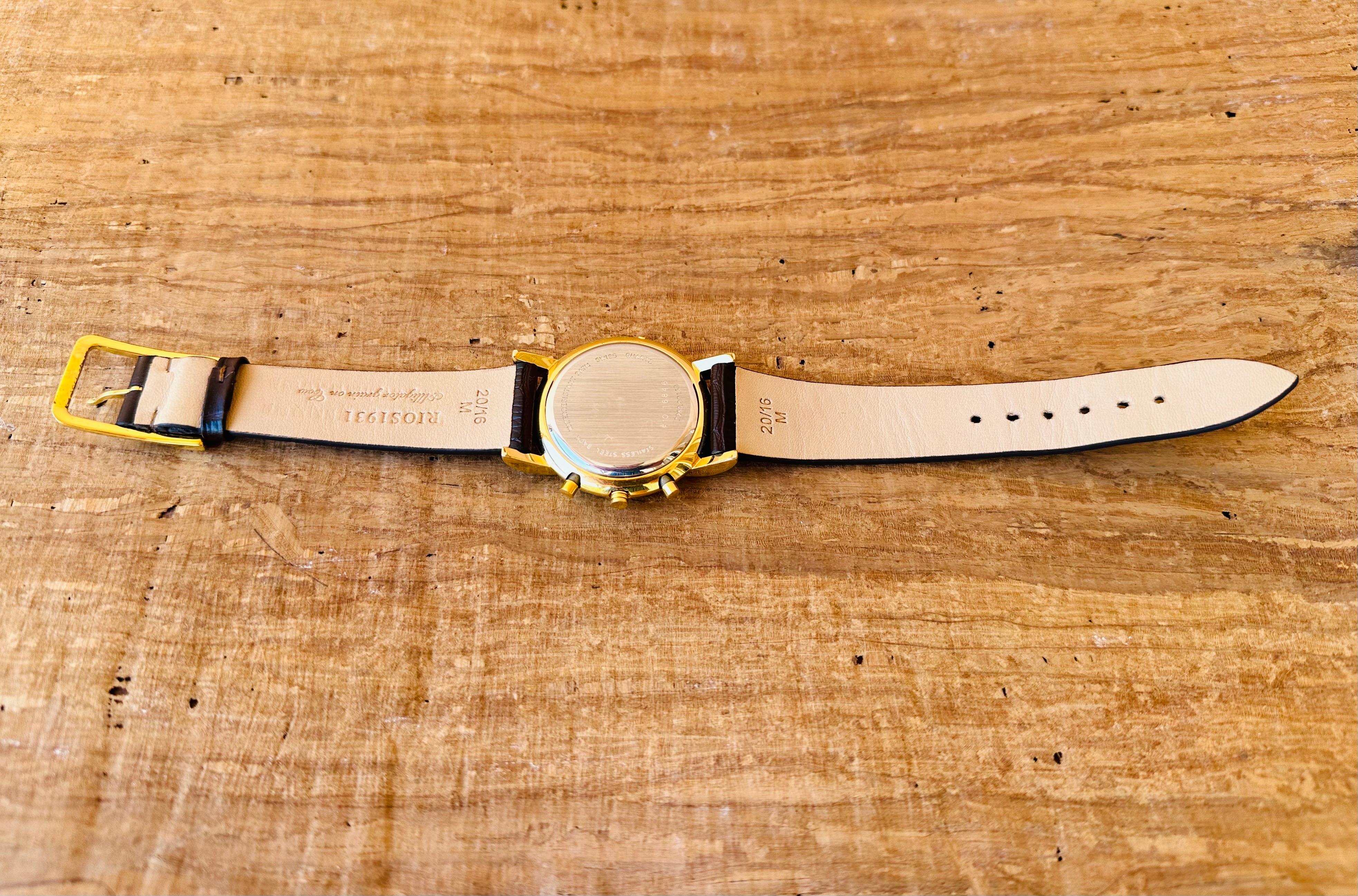 Fred Paris Force 10 Chronograph Platinum And Gold Plated Watch 7
