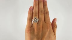 Fred Paris GIA Lovelight Platinum Diamond Ring