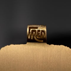 Fred Paris Gold Waage Zodiac Vintage Anhänger Kette Halskette