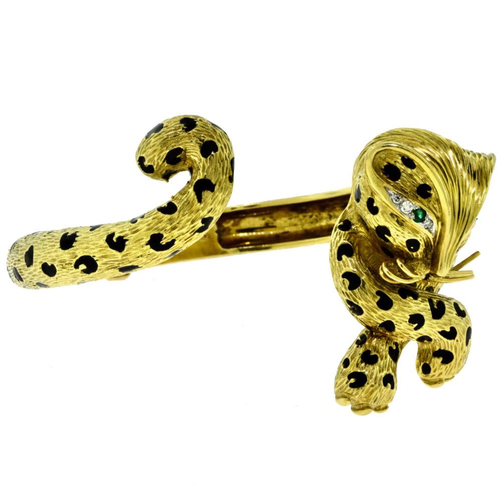 leopard bracelet gold