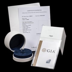 Fred Paris Lovelight GIA D Color Pear Brilliant Diamond Platinum Engagement Ring