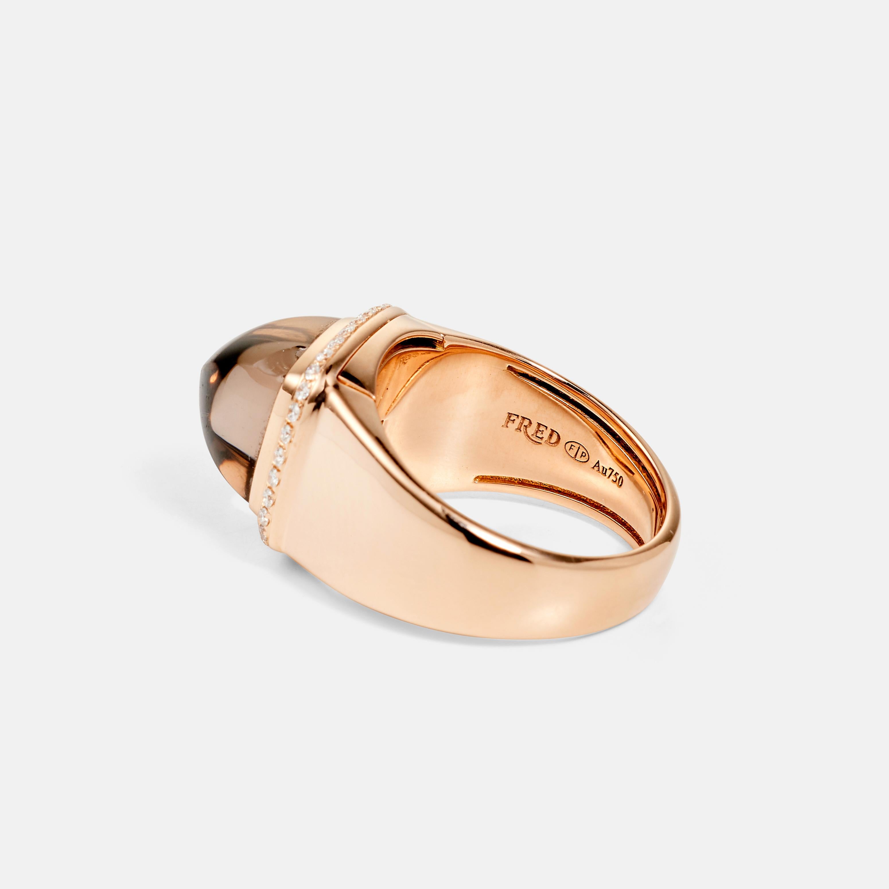 Taille cabochon FRED PARIS - Bague Pain de Sucre en vente