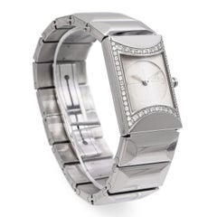 Fred Paris Stainless Steel Diamond Bezel Watch