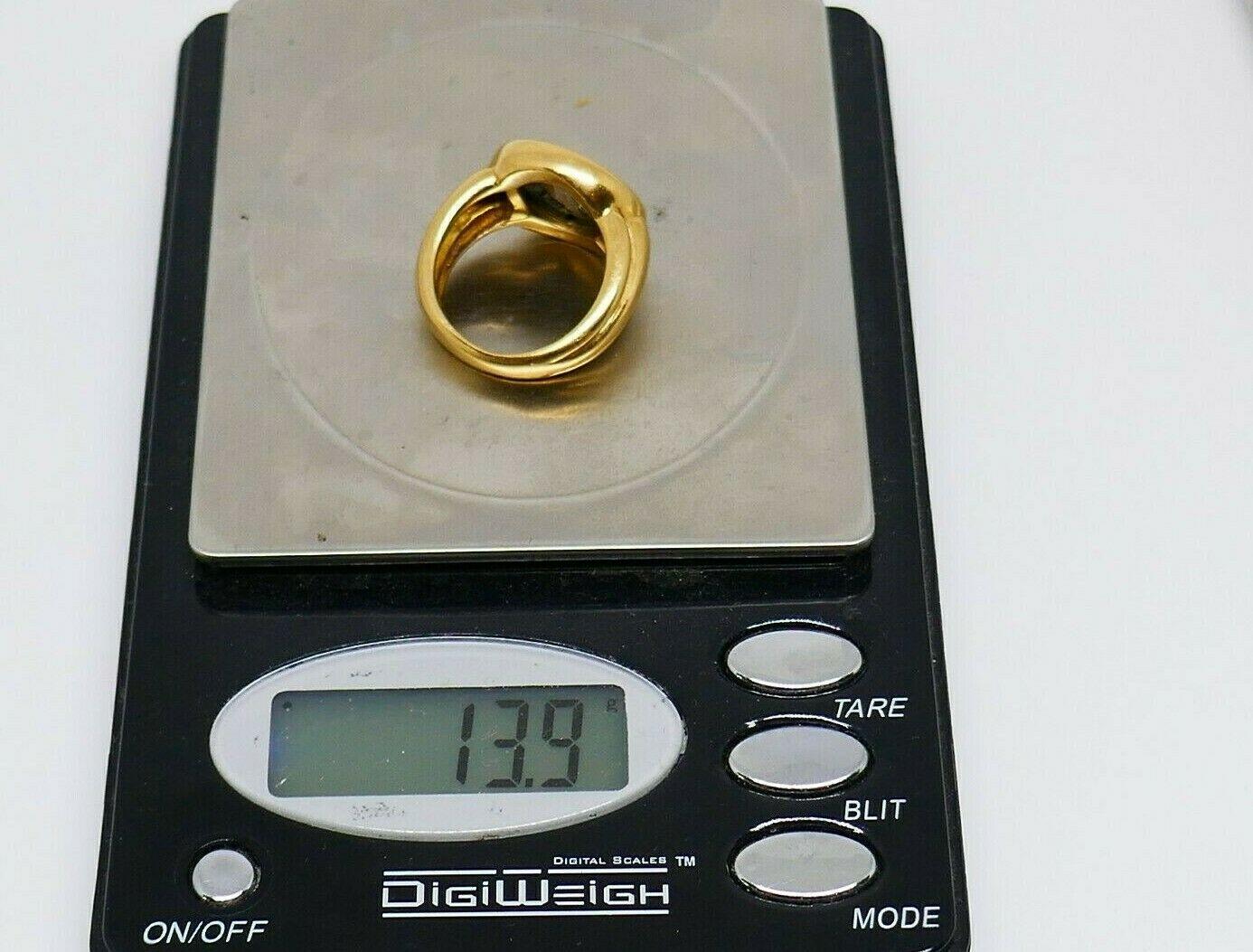 Fred Paris Vintage Yellow Gold Ancient Coin Ring 4