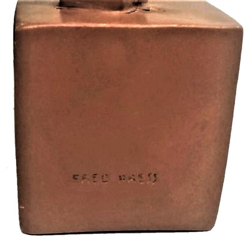 Fred Press, amerikanisches Art déco, bemalte Gipsbüste eines Fauns, ca. 1930er Jahre im Angebot 1