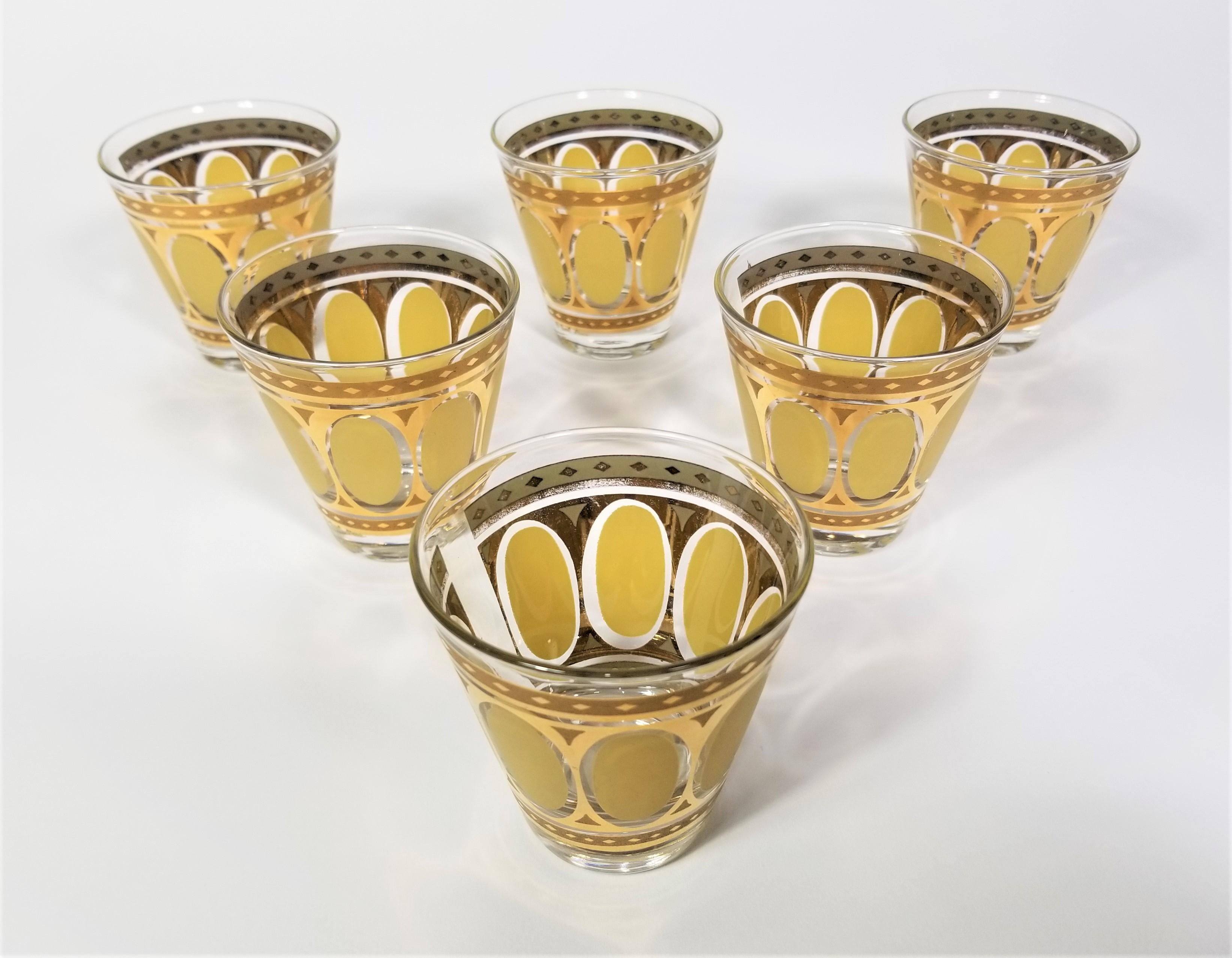 Mid Century 1960s Fred Press Glassware Barware 3 oz.