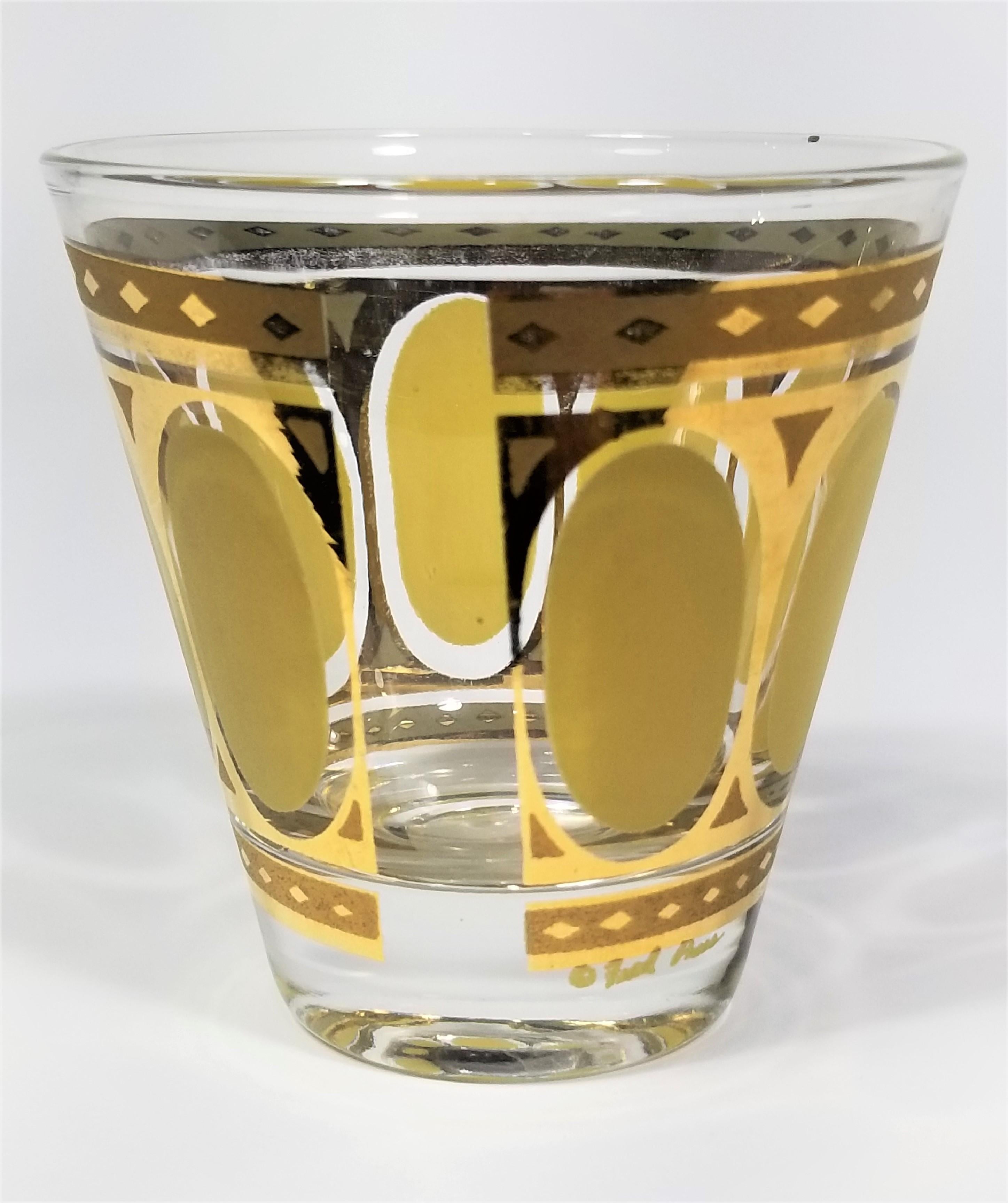 Fred Press Bicchieri da bar 3 oz Metà secolo 1960 in vendita 2