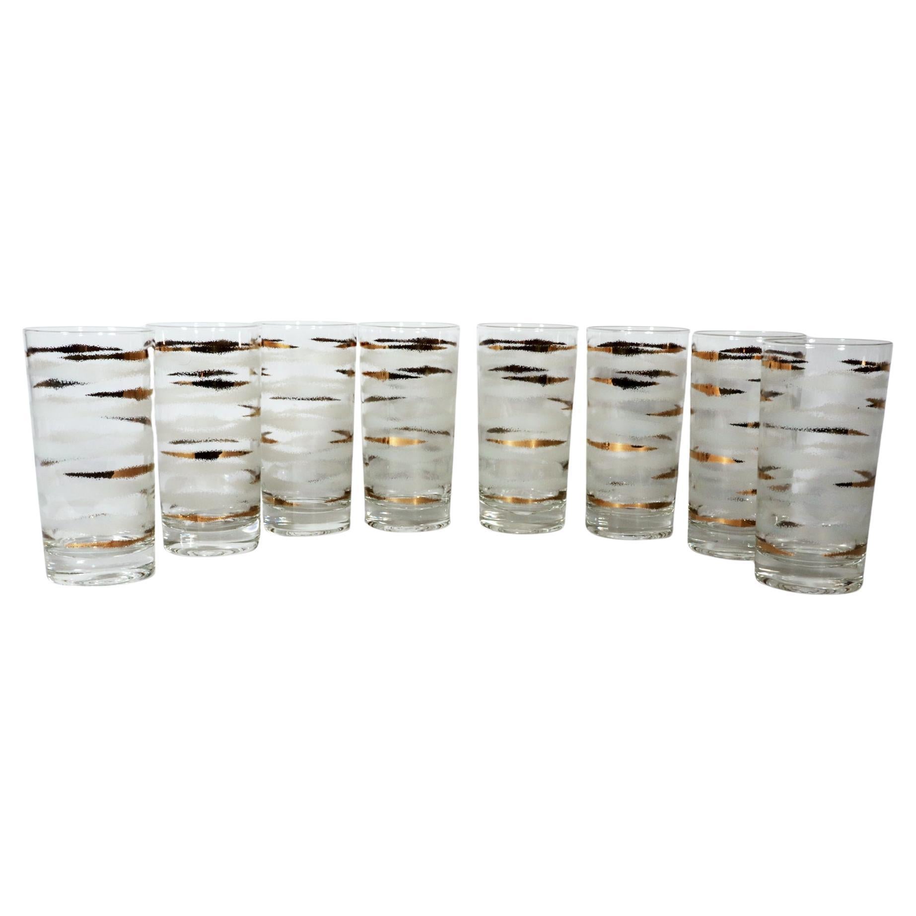 Fred Press Vintage Glasses-Set of Eight