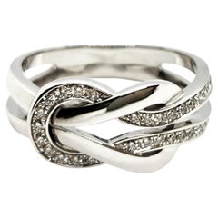 Fred Ring Chance Infinie Or blanc Diamant