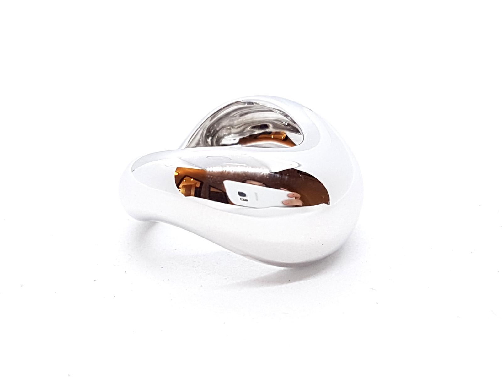 Fred Ring Mouvementé White Gold For Sale 2