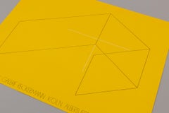 Original-Ausstellungsplakat von Fred Sandback, 1971, Minimalismus
