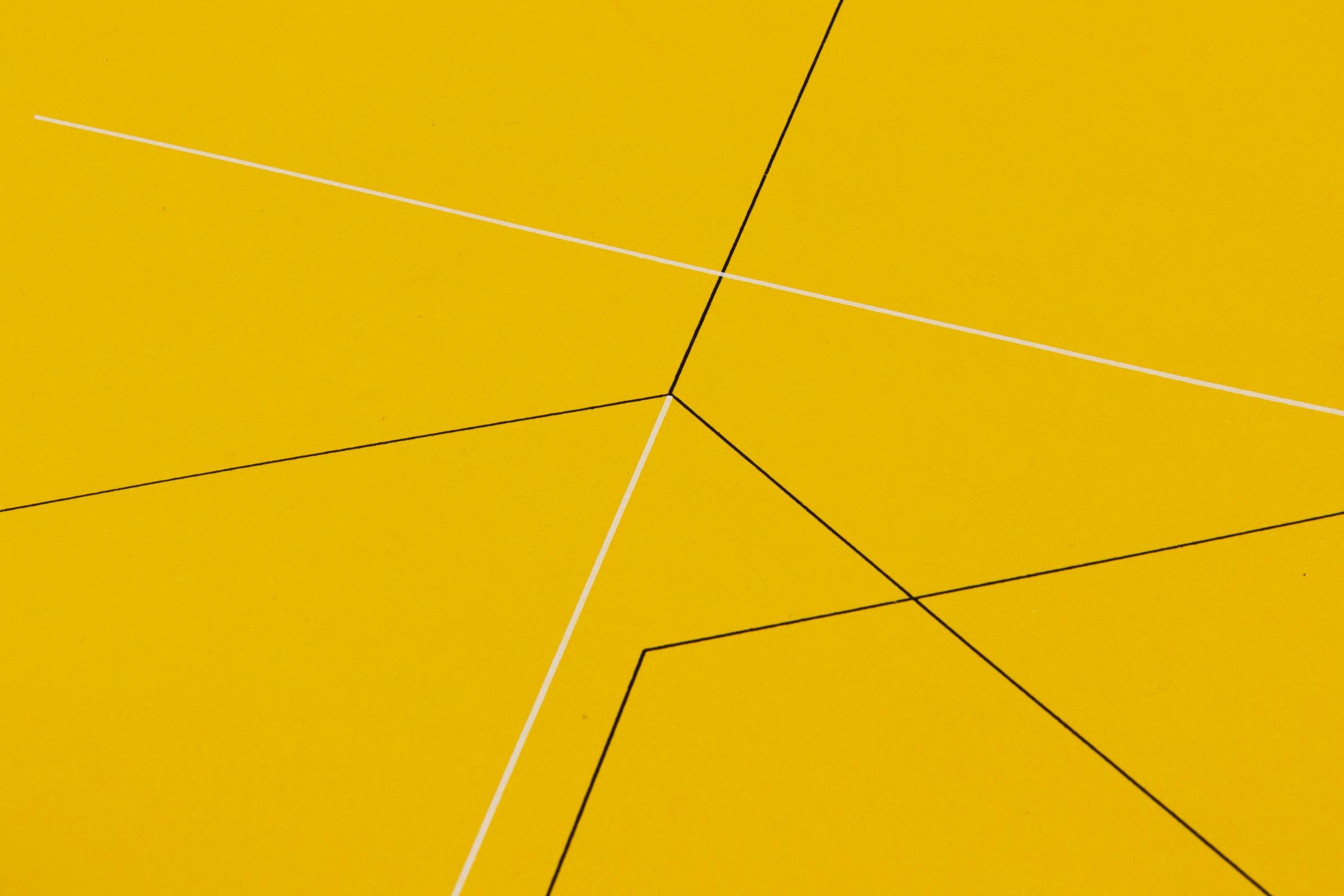 Fred Sandback, Cartel original de exposición de 1971, Minimalismo en venta 3