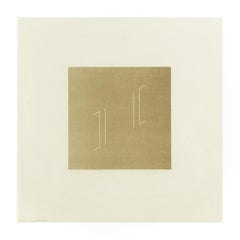 Fred Sandback, Sans titre (1979.03) : Lithographie signée, Impression abstraite, Minimalisme