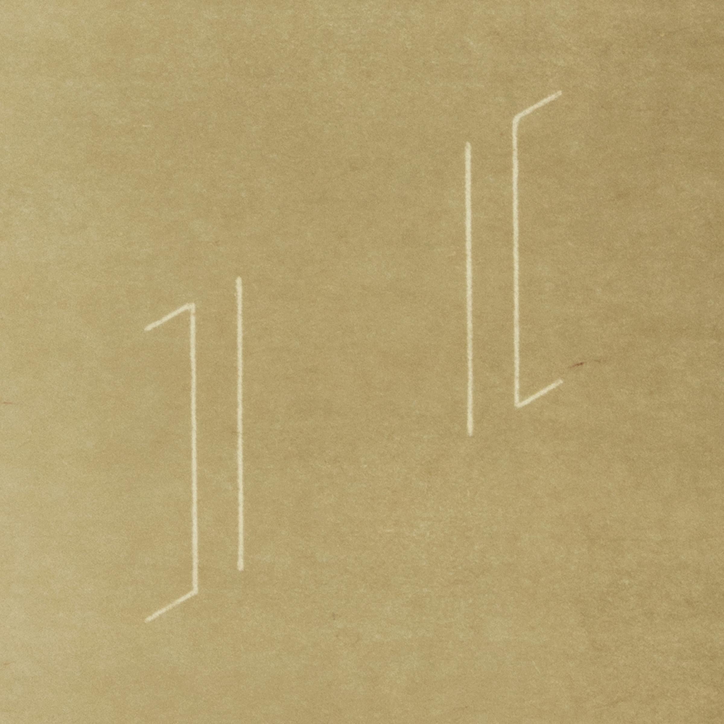 Fred Sandback, Senza titolo (1979.03): Litografia firmata, Stampa astratta, Minimalismo in vendita 3