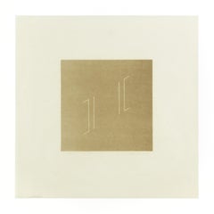 Vintage Fred Sandback, Untitled (1979.03): Signed Lithograph, Abstract Print, Minimalism