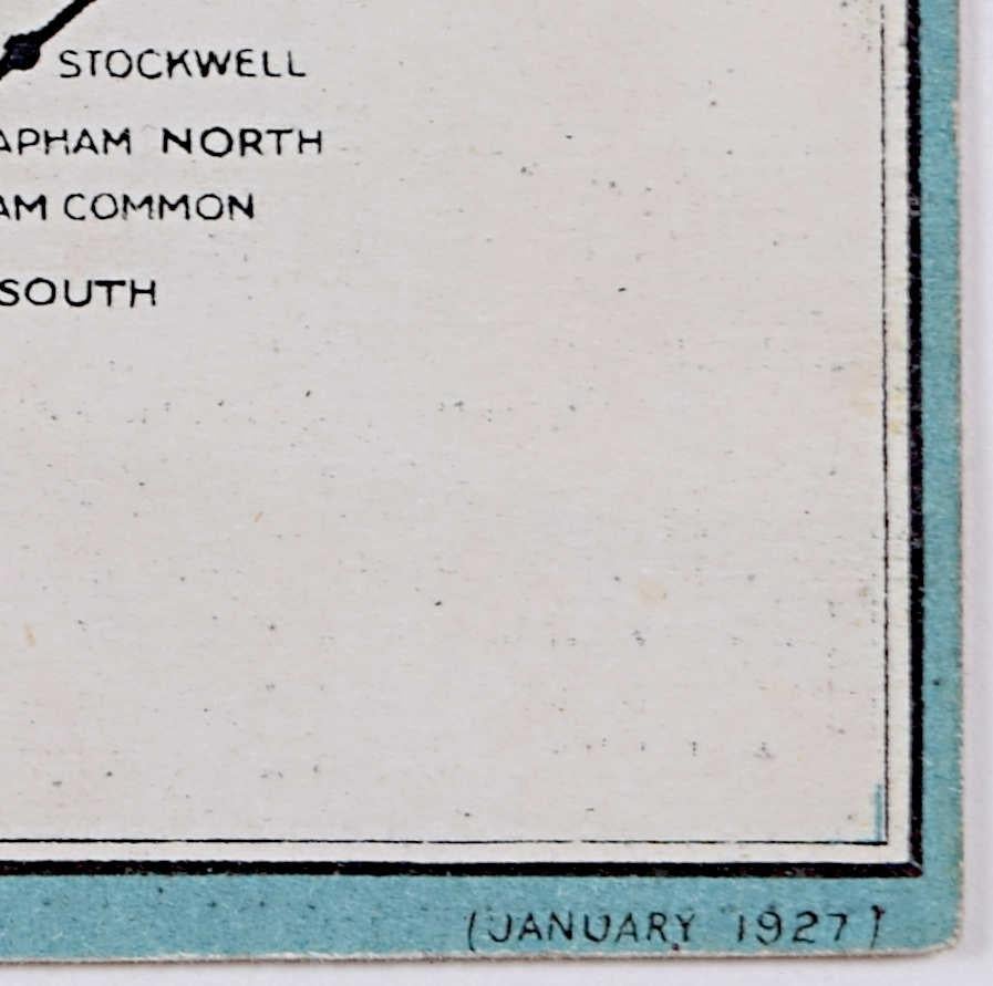 Londoner U-Bahn-Taschenkarte Fred Stingemore vor Harry Beck, Januar 1927 im Angebot 4