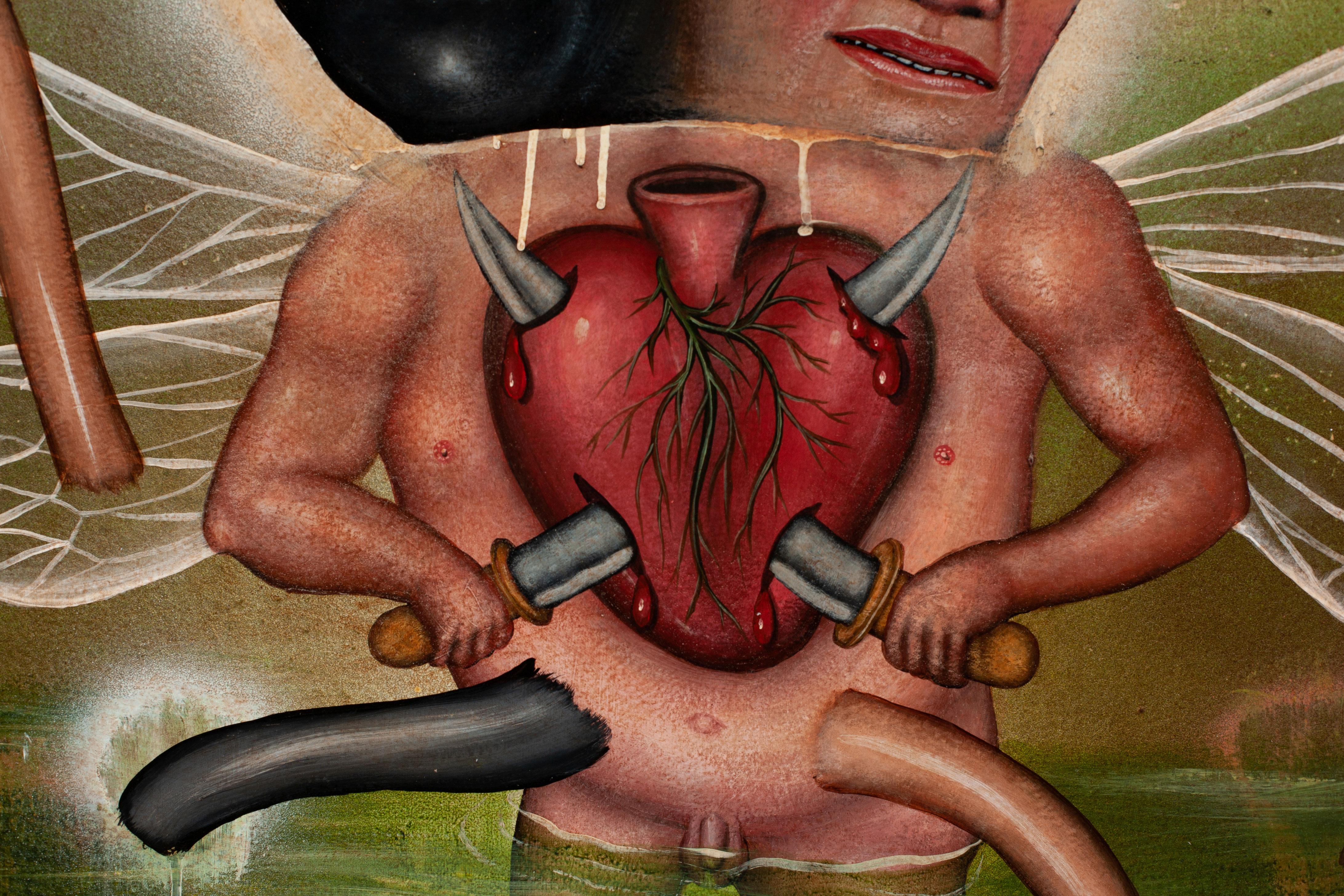 Occhi del Diavolo - Painting Arte popolare di Fred Stonehouse