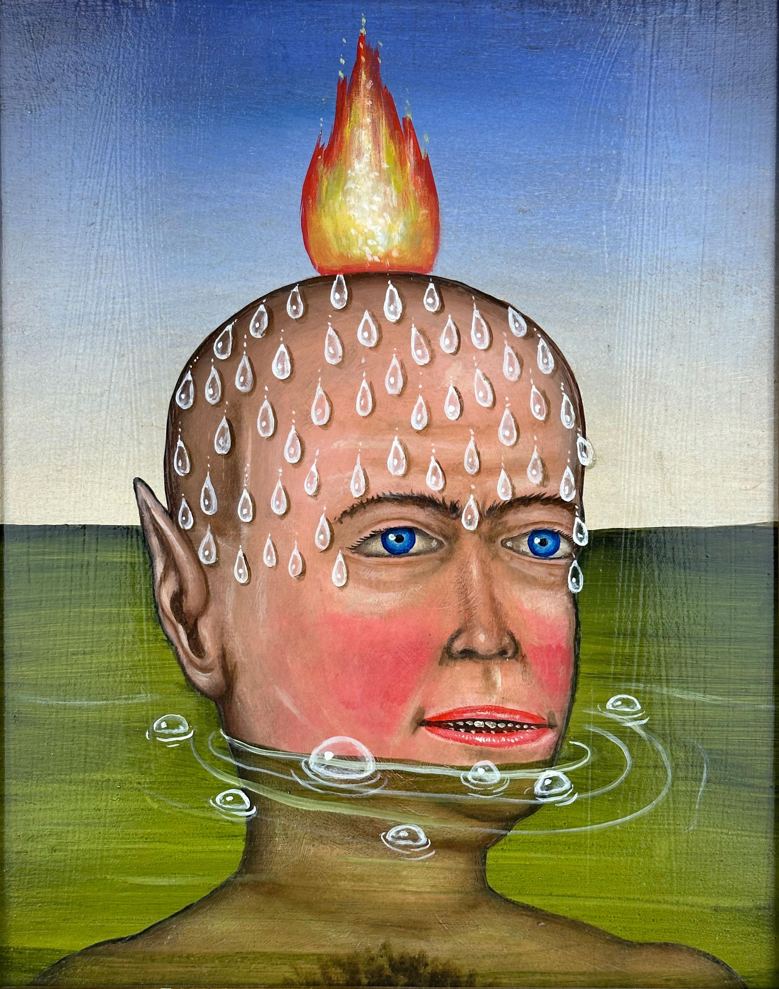 Swimmer - Painting by Fred Stonehouse