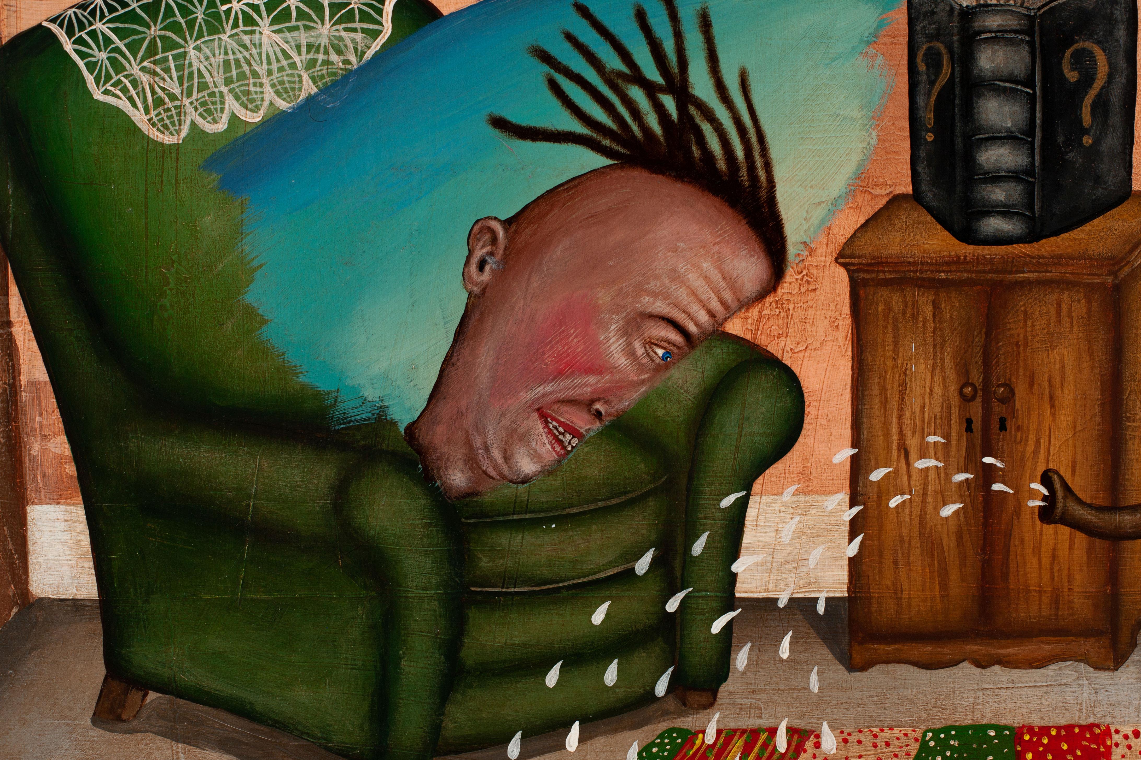 La tana dei segreti - Painting Arte popolare di Fred Stonehouse