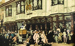 Original Vintage Train Travel Poster Ipswich LNER Mr Pickwick The Ancient House