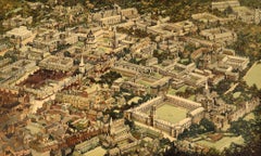 Original Vintage Travel Poster Oxford University British Railways Fred Taylor