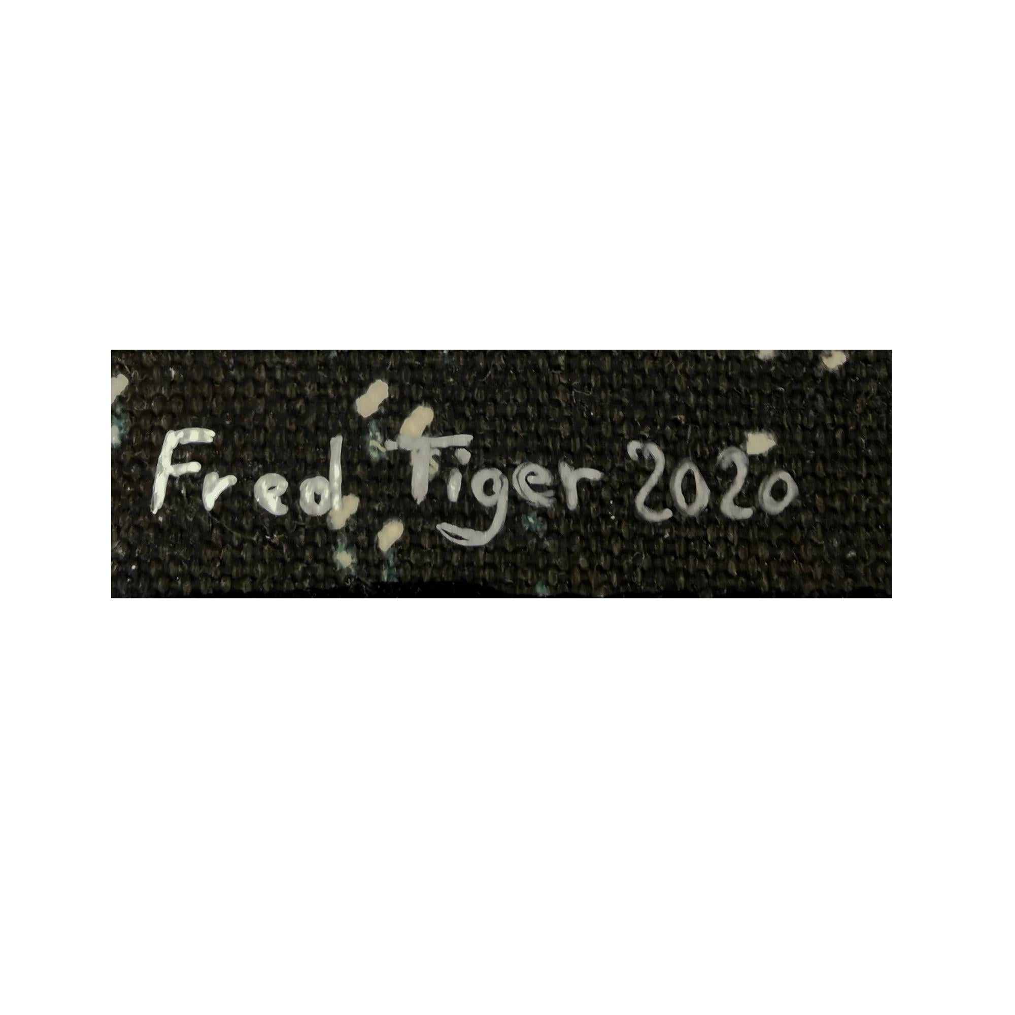 Fred Tiger (*1976), Chief John Winston Ono Lennon!, 2020. Hand-finished canvas print, 60 cm (height) x 40 cm (width), signed “Fred Tiger” lower right and dated “2020”, on the reverse again signed, dated and with the artist's signature.
- minimal