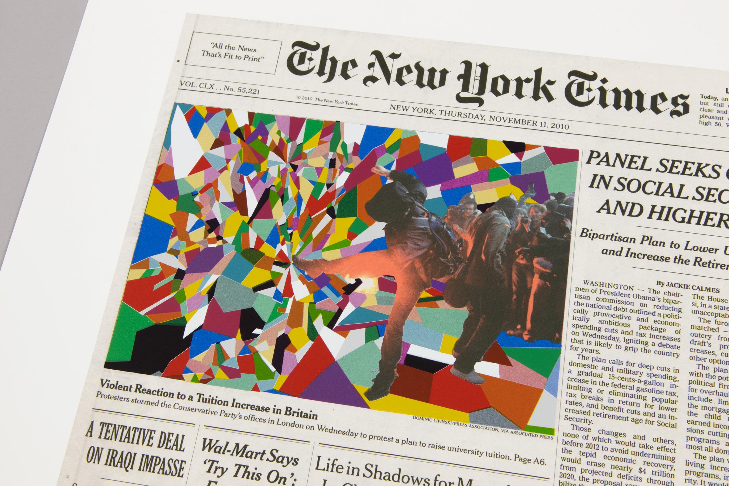 Fred Tomaselli, 11 de noviembre - Impresión firmada, Arte contemporáneo en venta 2