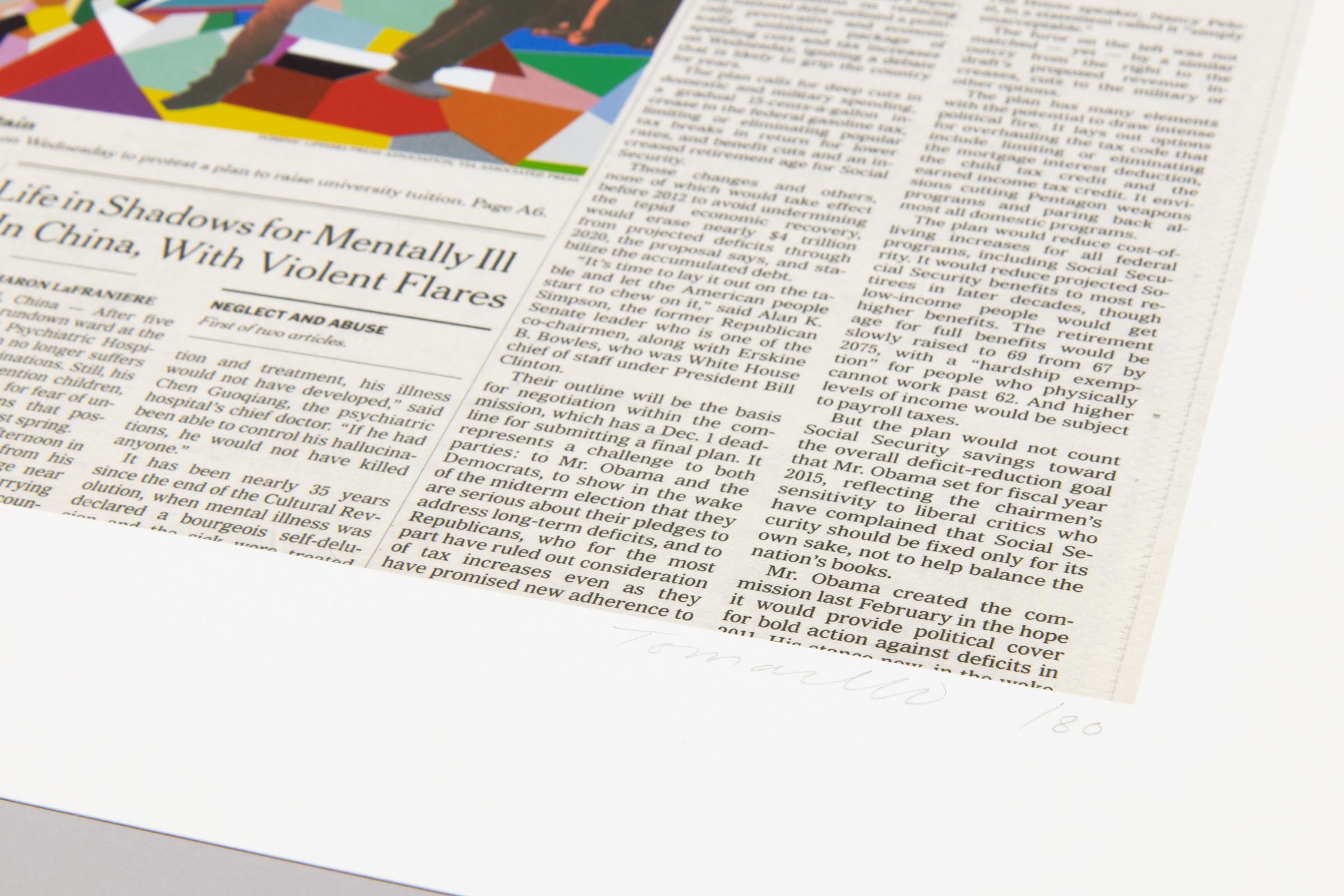 Fred Tomaselli, 11 de noviembre - Impresión firmada, Arte contemporáneo en venta 3