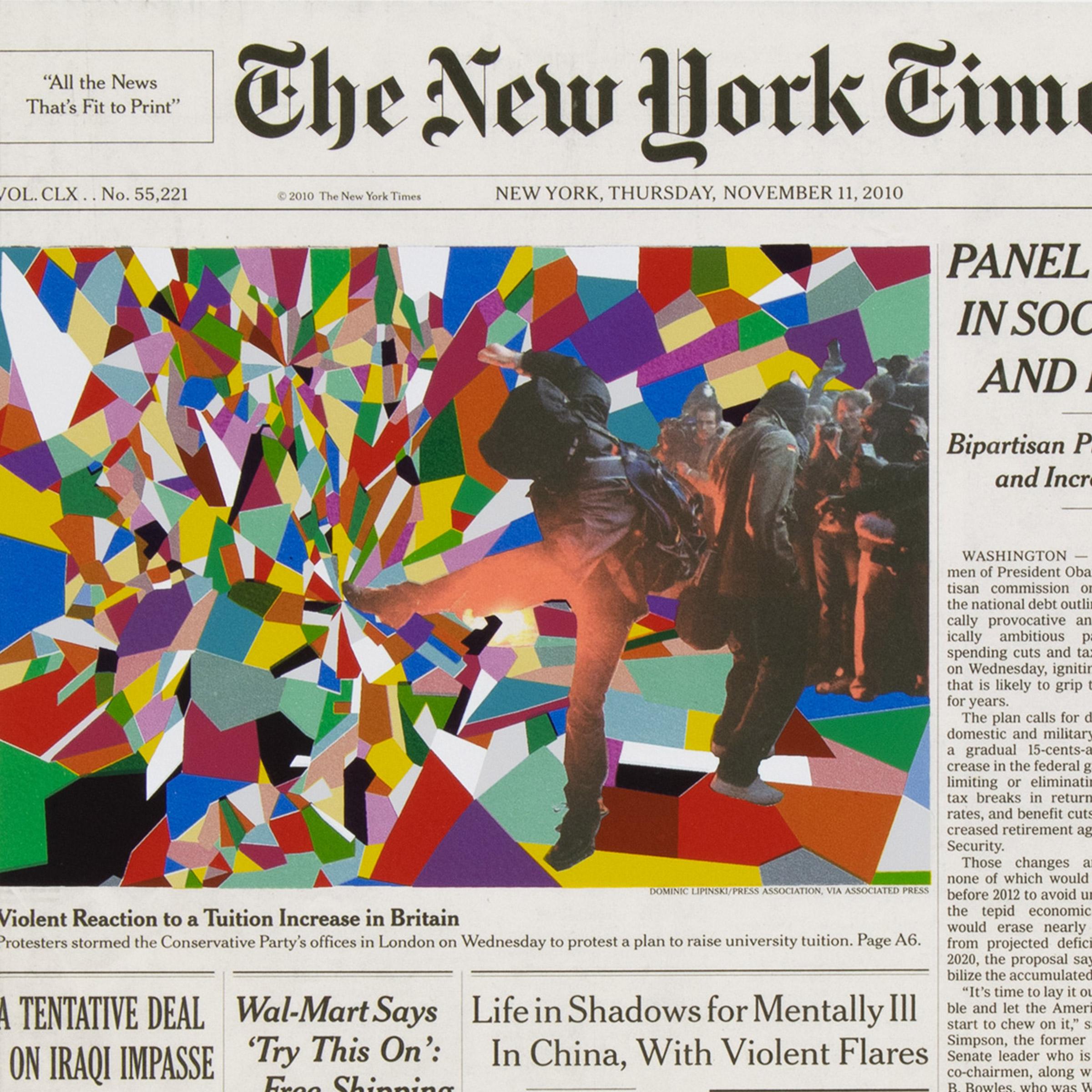 Fred Tomaselli, 11 novembre - Stampa firmata, Arte contemporanea in vendita 5