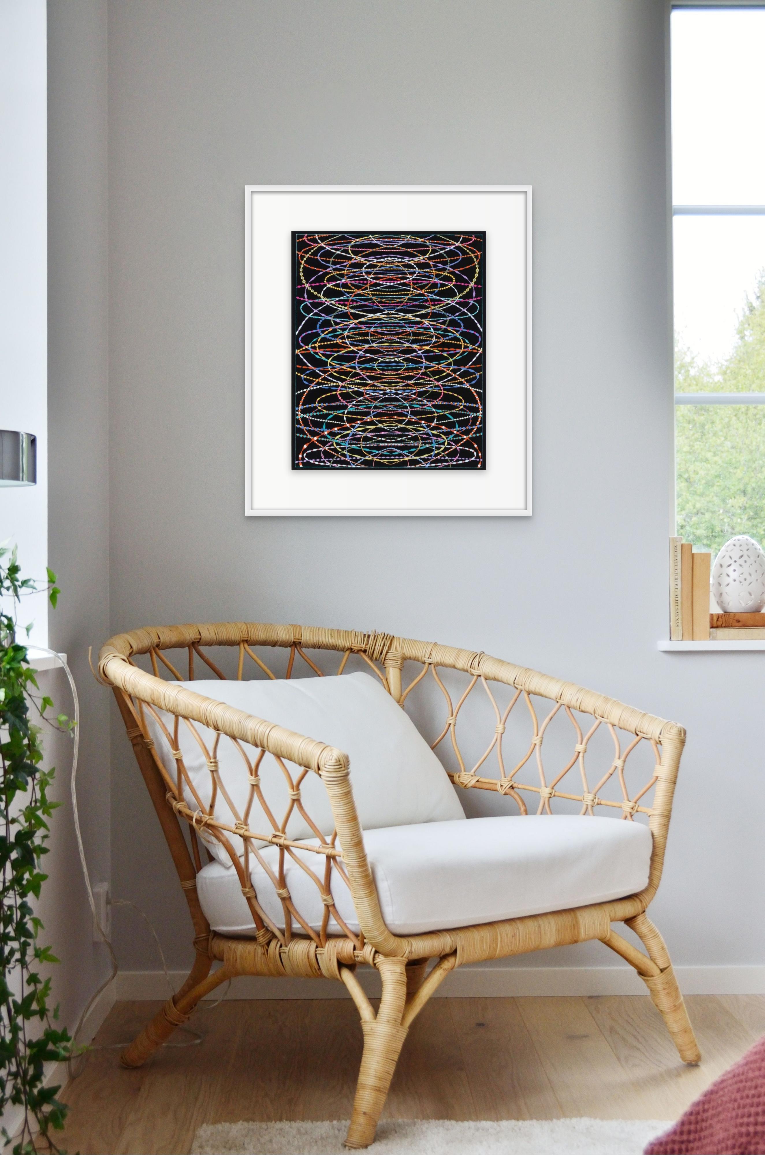 Après l'écholocation #2 - Print de Fred Tomaselli