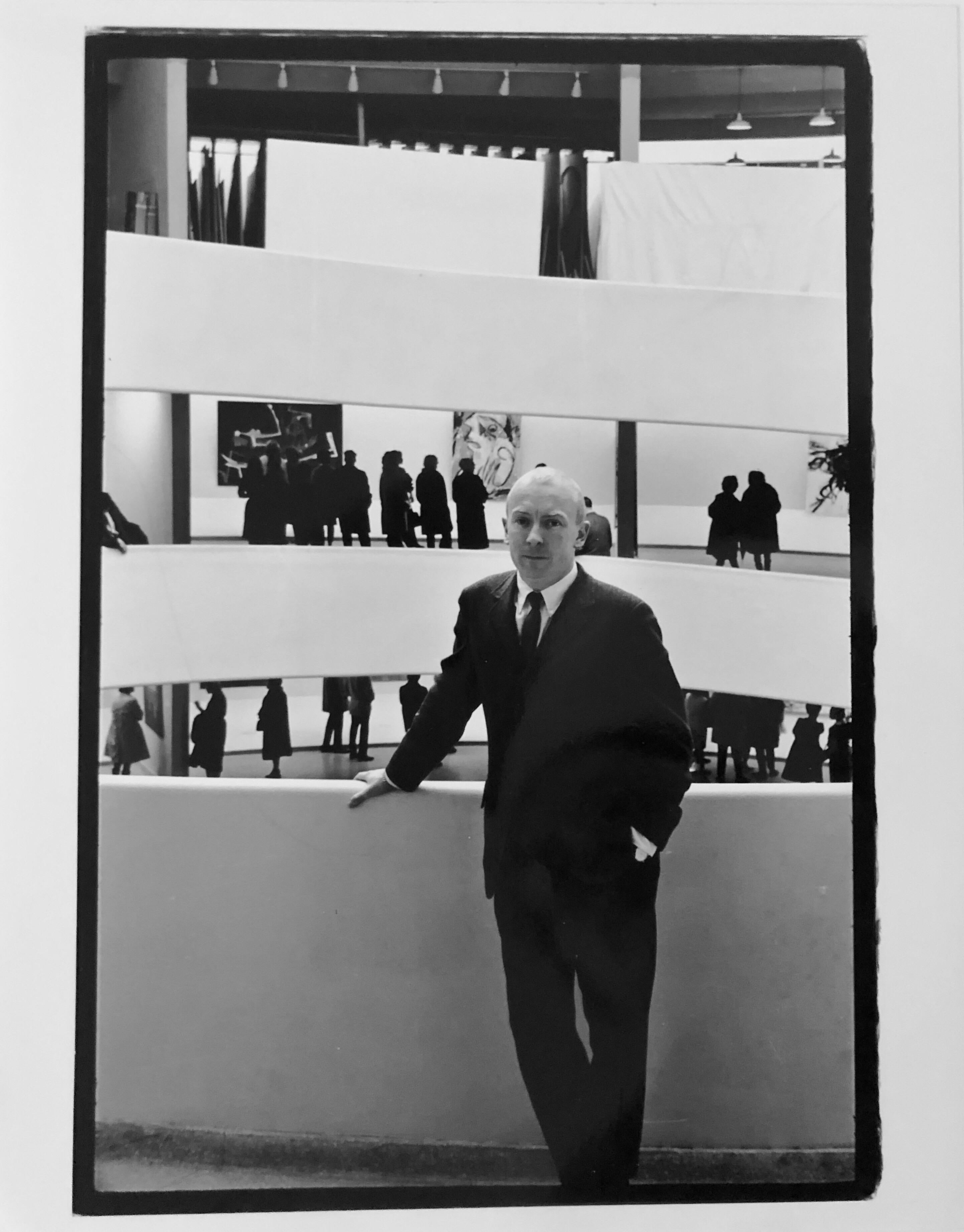 Vintage Silver Gelatin Photograph Guggenheim Museum Architecture Photo Alloway