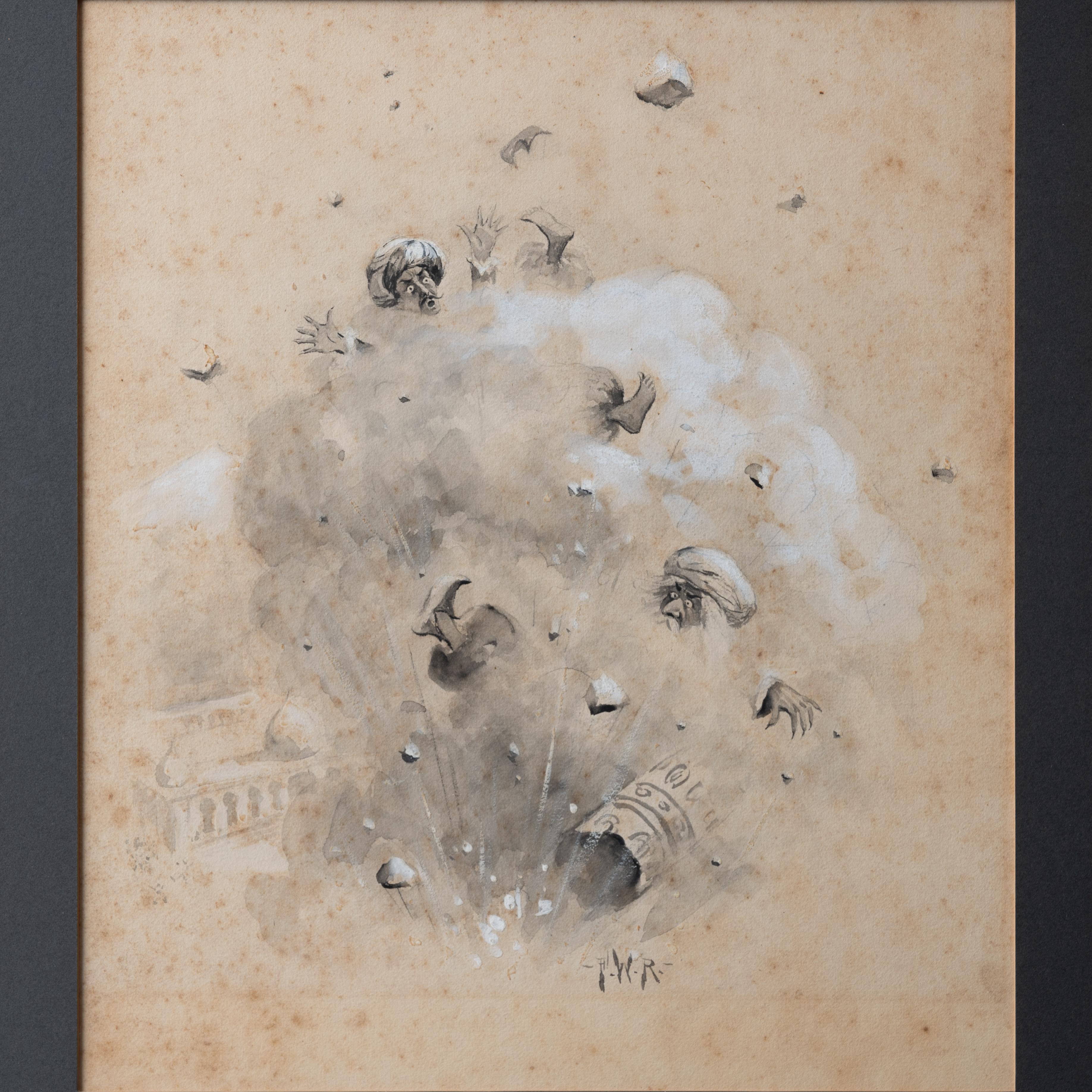 English Fred W. Rose Illustration, c.1890 For Sale