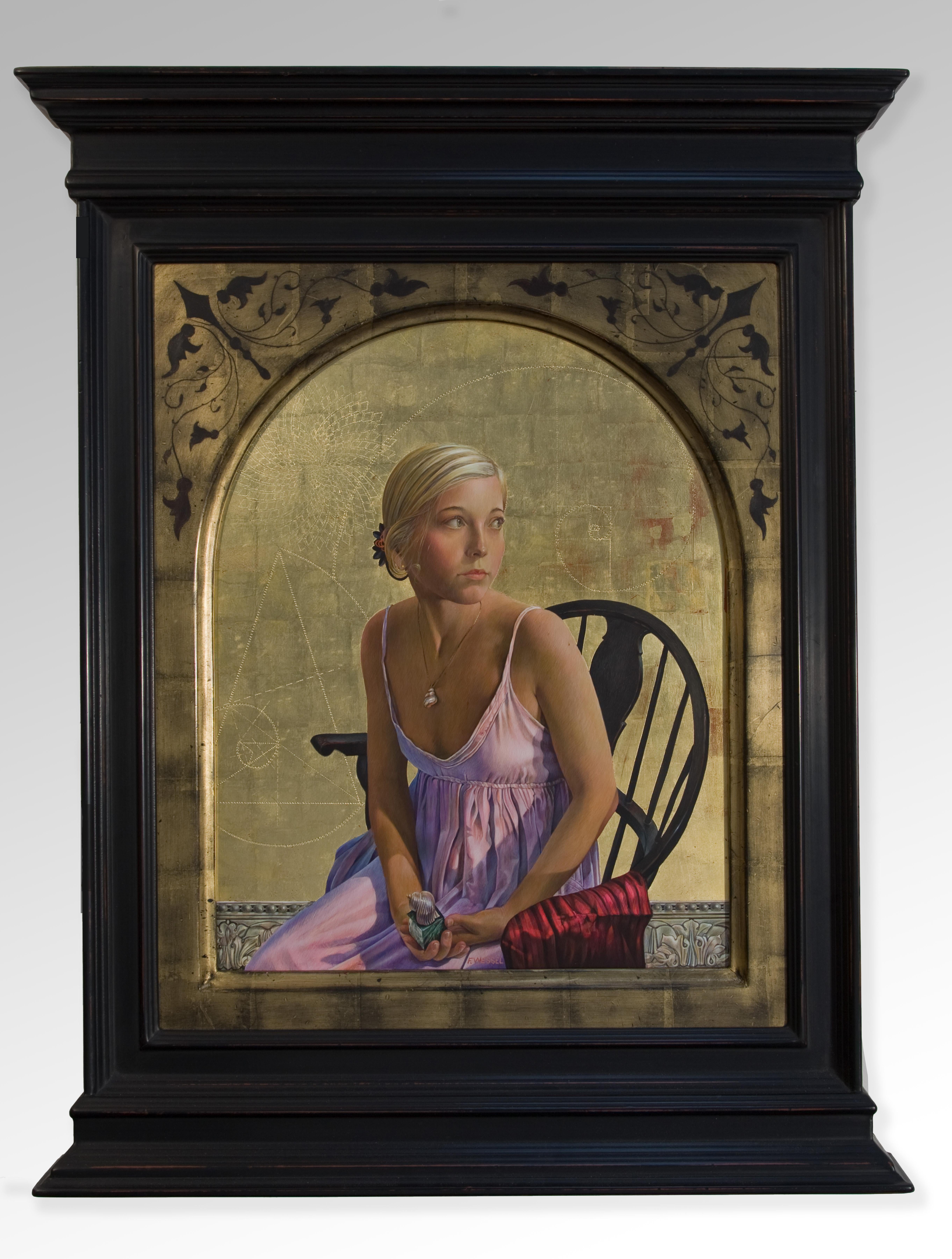 „Giana (Fibonacci Revisited)“ (2019) von Fred Wessel, Eitempera-Gemälde im Angebot 1