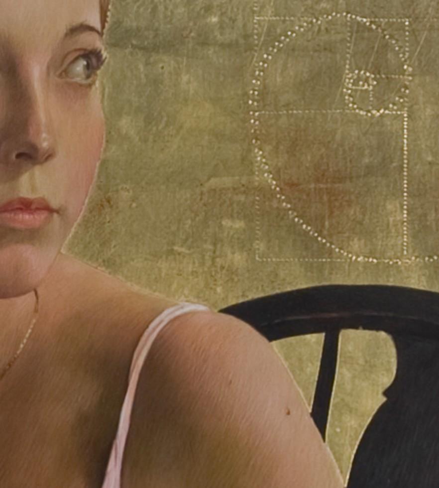 „Giana (Fibonacci Revisited)“ (2019) von Fred Wessel, Eitempera-Gemälde im Angebot 3