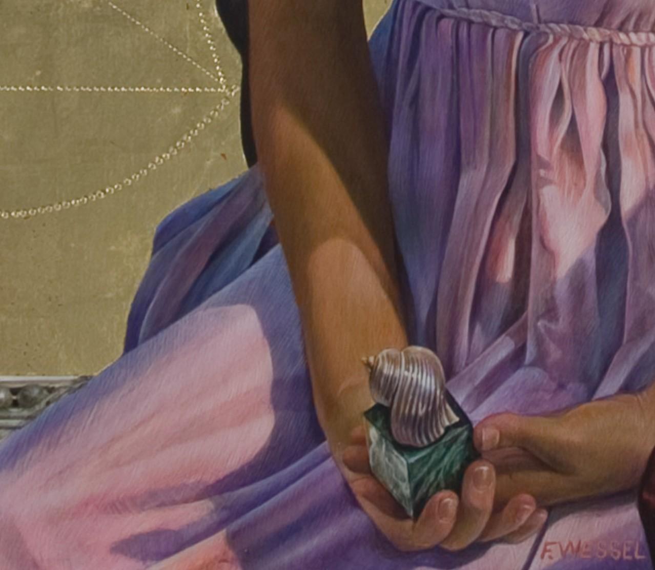„Giana (Fibonacci Revisited)“ (2019) von Fred Wessel, Eitempera-Gemälde im Angebot 4