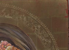 "Studio sul Sagittario (Jeanne D'Arc)" (2016) di Fred Wessel, pittura a tempera all'uovo