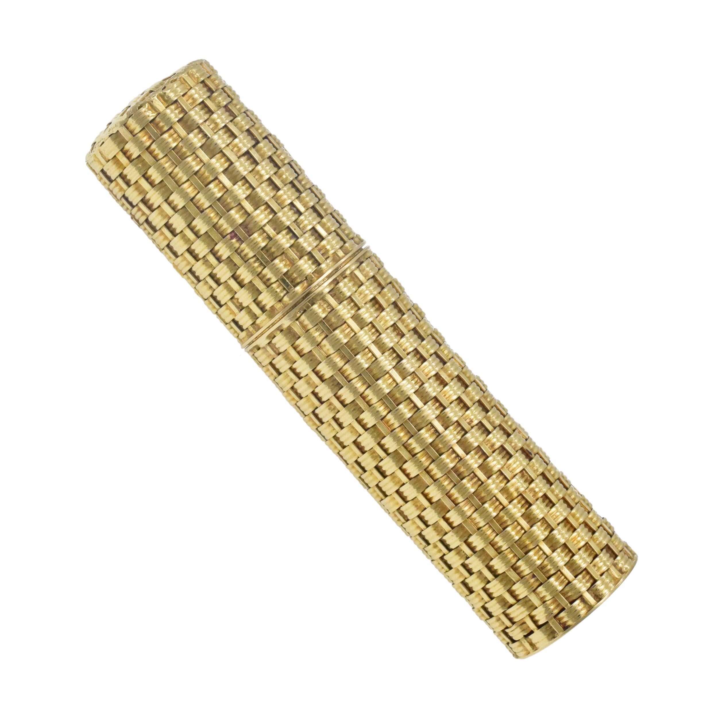 Fred Woven 18k Yellow Gold Perfume Holder en vente 2