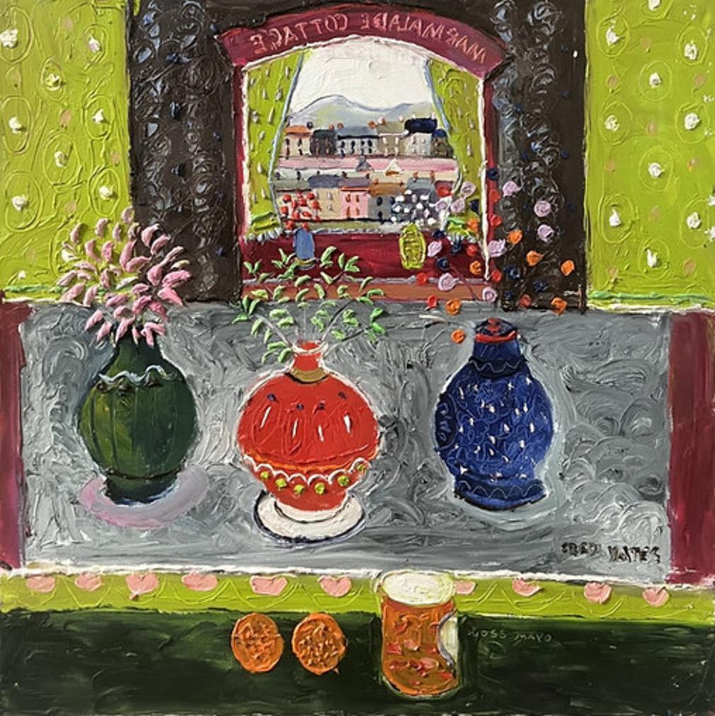 Fred Yates Still-Life Painting - Marmalade Cottage Oil Painting