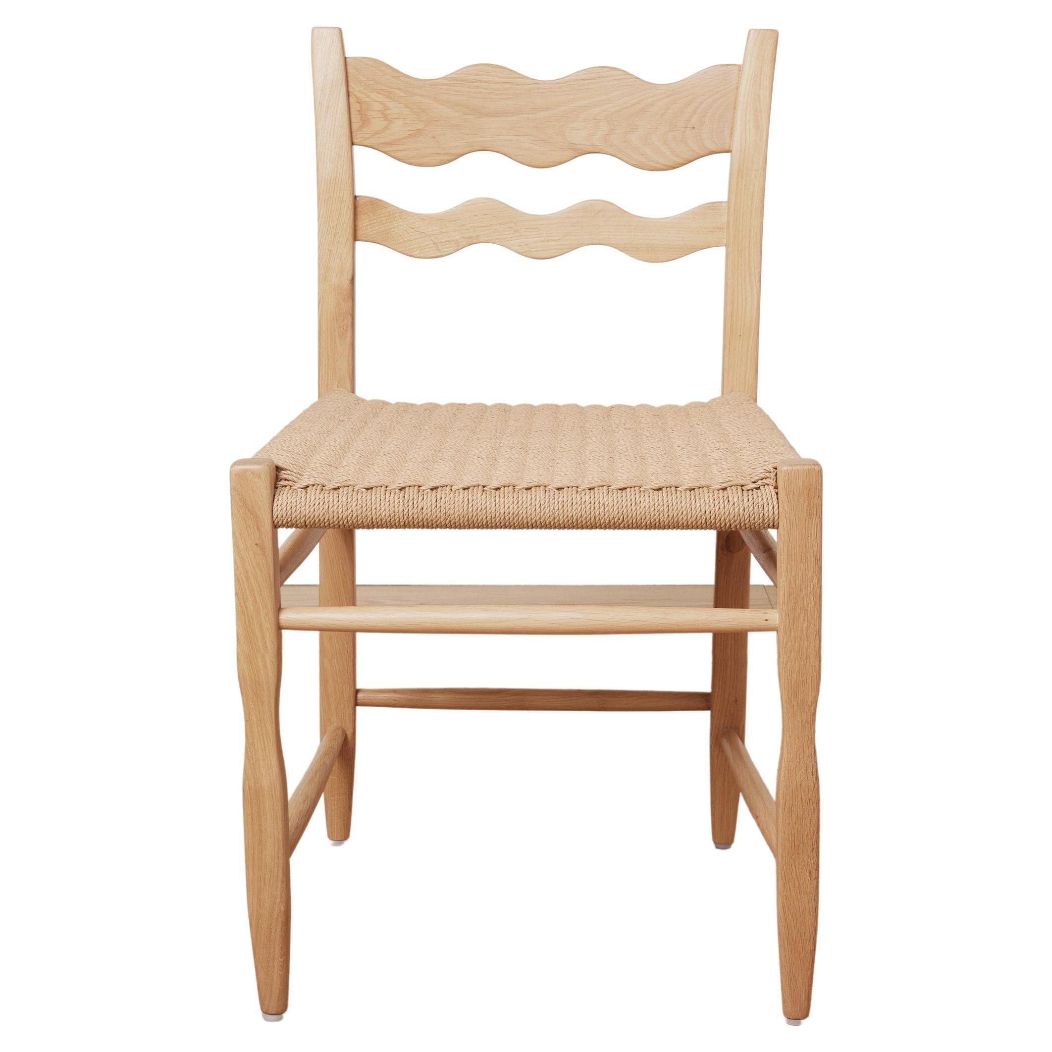 Freda Wave White Oak Dining Chair