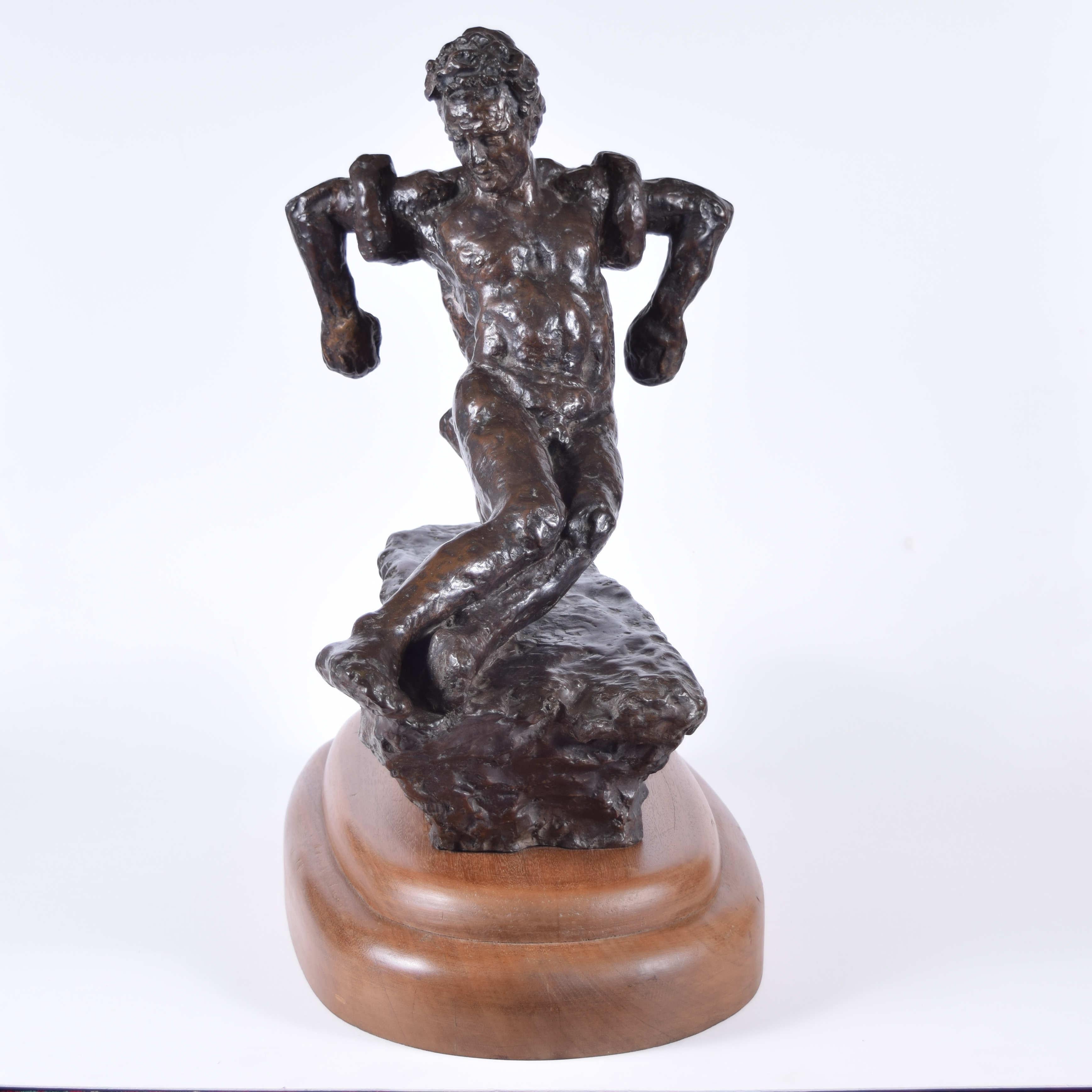 Fredda Brilliant, « Le Jeune Atlas » sculpture en bronze en vente 1