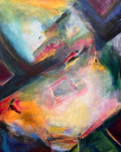 Unfinished Melody, lyrical atmospheric colorful abstract gesture