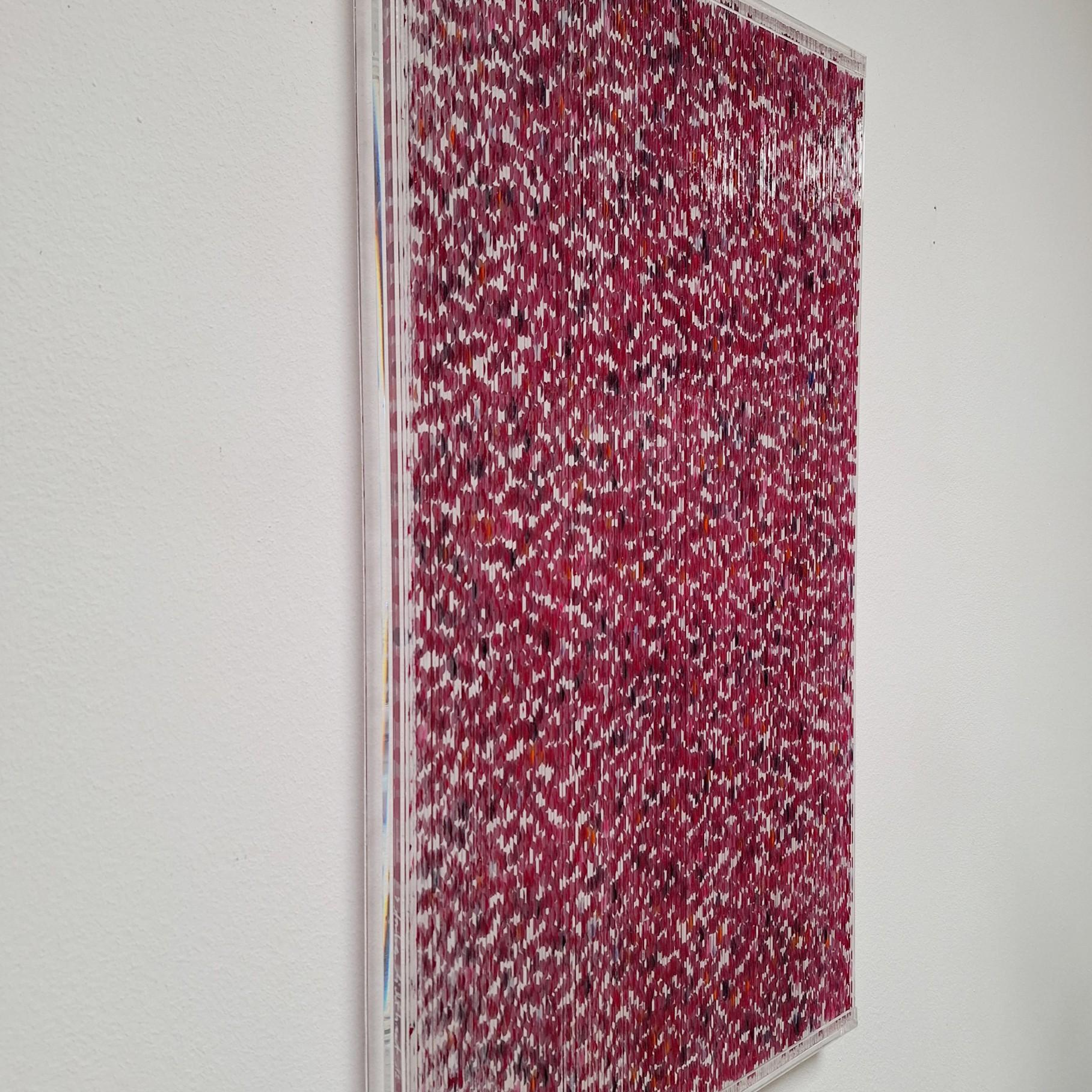 Farbenlichthaut n. 140 - scultura organica moderna contemporanea, pittura in rilievo - Painting Contemporaneo di Freddie Michael Soethout