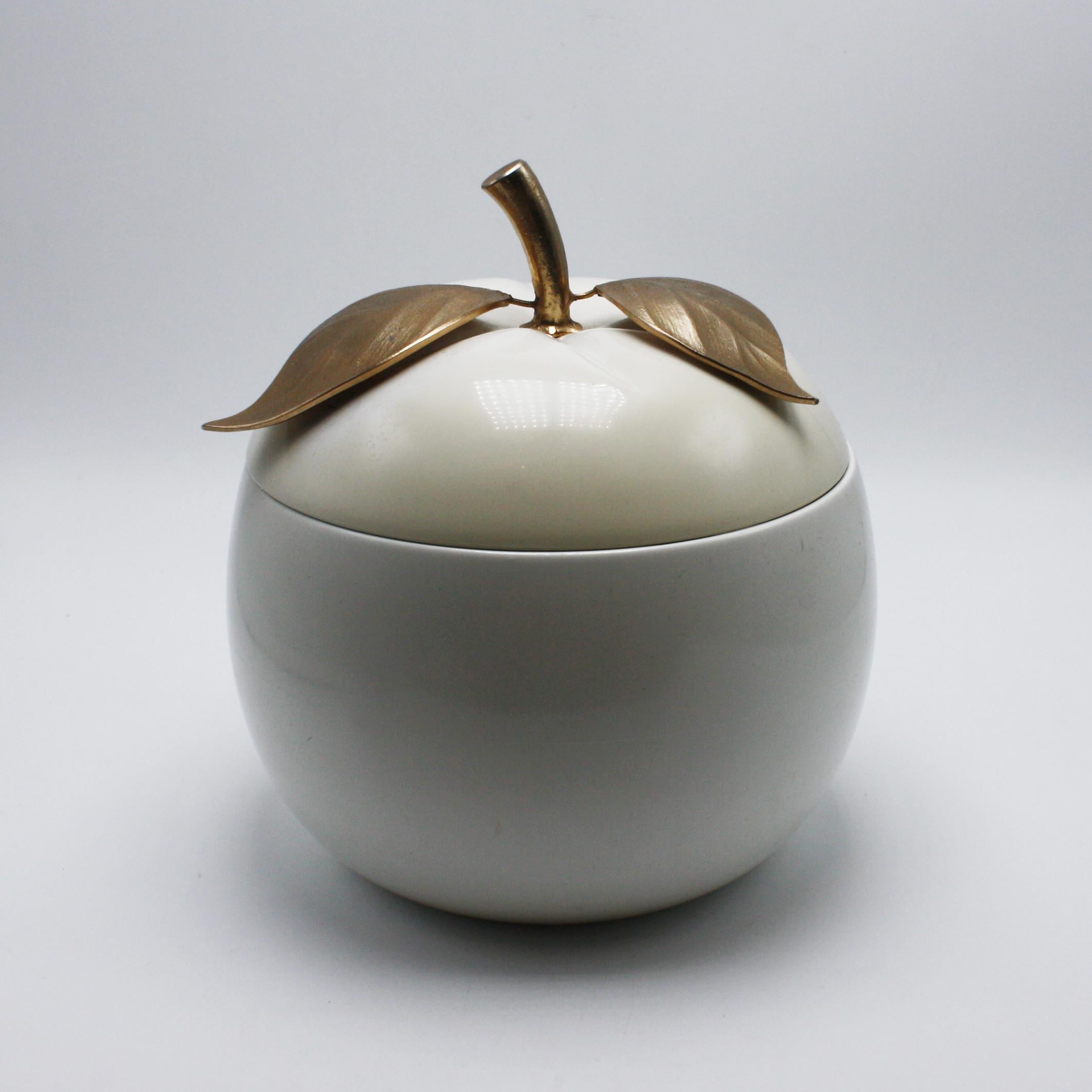 Mid-20th Century Freddotherm Apple Ice Bucket Gold-Plated by Hans Turnwald, circa 1960
