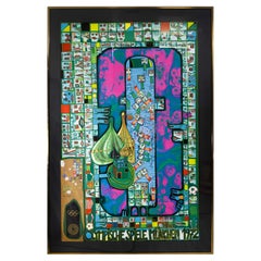 Fredensreich Hundertwasser Olympische München Goldfolie Siebdrucke 1972 Gerahmt